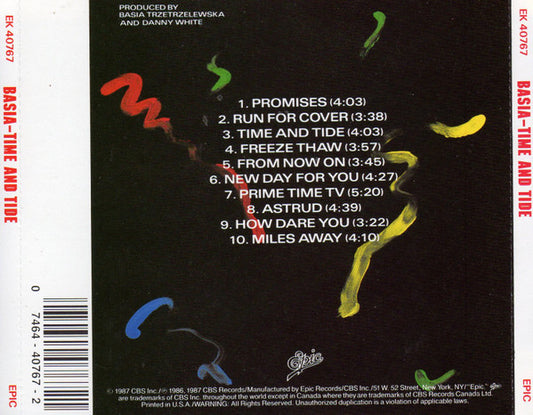 Basia : Time And Tide (CD, Album)