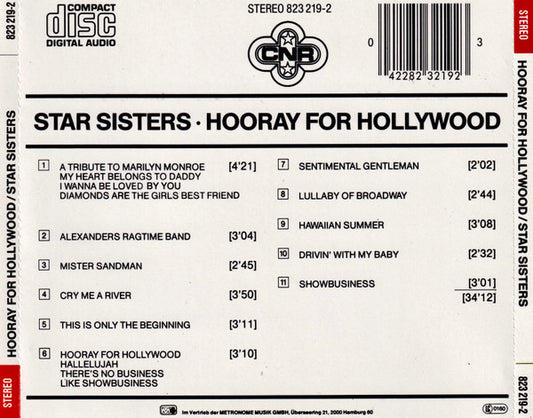 The Star Sisters : Hooray For Hollywood (CD, Album)