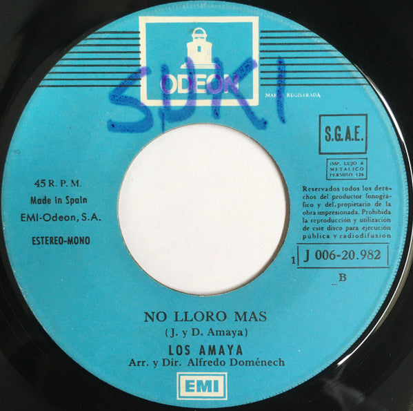 Los Amaya : El Lavaplatos / No Lloro Más (7", Single)