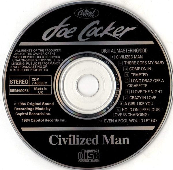 Joe Cocker : Civilized Man (CD, Album, RE, EMI)