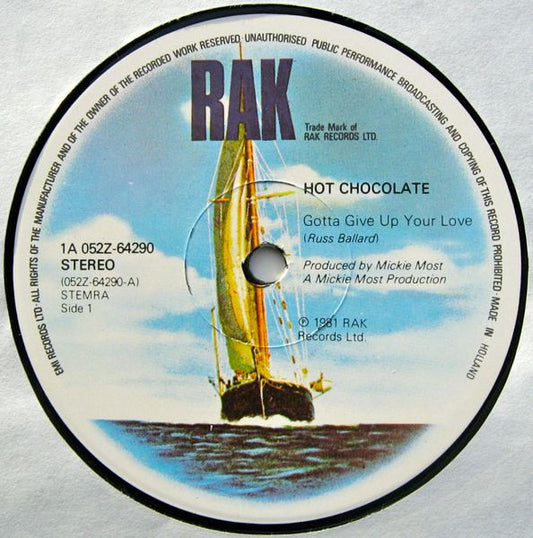 Hot Chocolate : Gotta Give Up Your Love (12", Single)