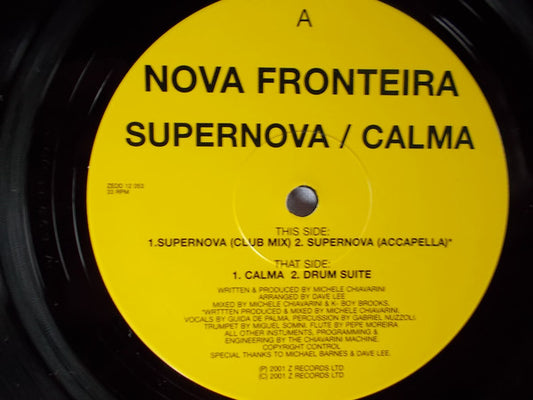 Nova Fronteira Featuring Guida De Palma : Supernova / Calma (12")