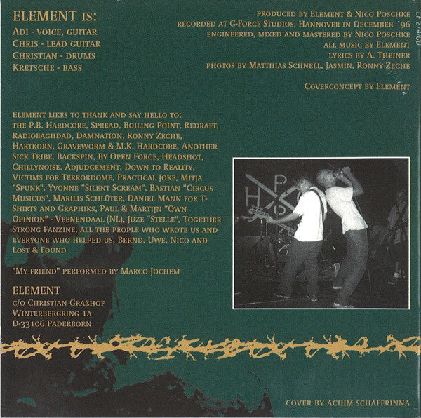 Element (15) : Retaliation Of Innocence (CD, Album)