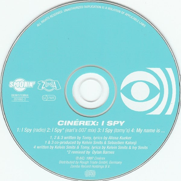 Cinérex : I Spy (CD, Maxi)
