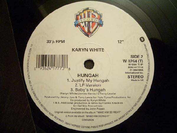 Karyn White : Hungah (12")