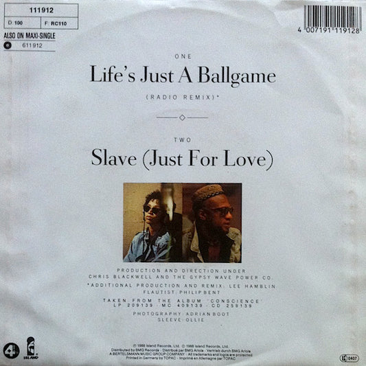 Womack & Womack : Life's Just A Ballgame (7", Single)