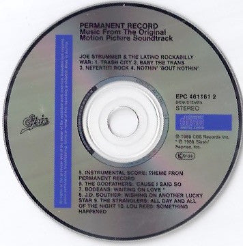Various : Permanent Record - Music From The Original Motion Picture Soundtrack (CD, Album, Comp)