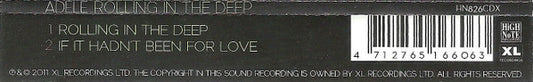 Adele (3) : Rolling In The Deep (CD, Single)