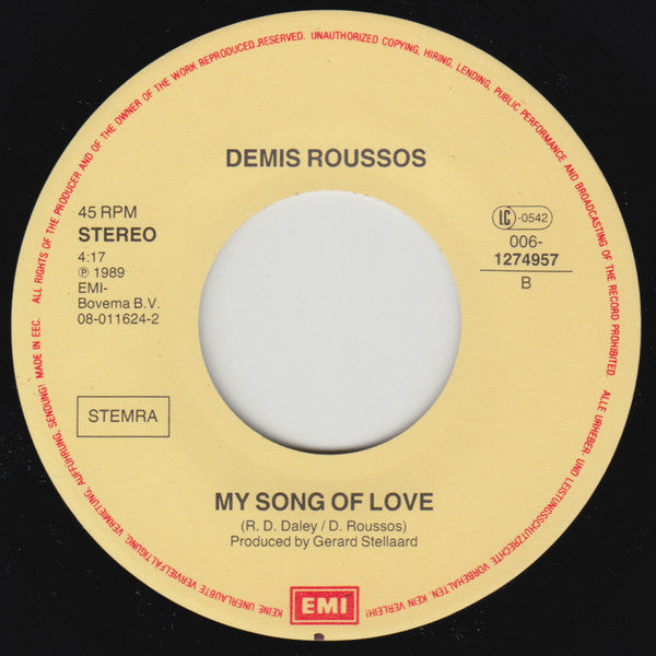 Demis Roussos : Mamy Blue (7", Single)