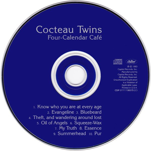 Cocteau Twins : Four-Calendar Café (CD, Album, RP)