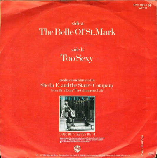 Sheila E. : The Belle Of St. Mark (7", Single)