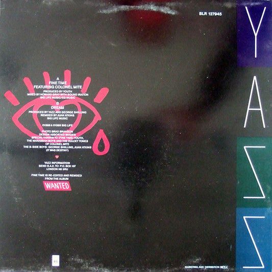 Yazz : Fine Time (12")