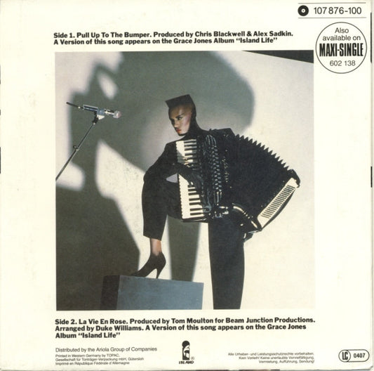 Grace Jones : Pull Up To The Bumper (7", Single)