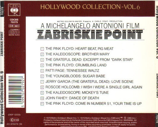 Various : Zabriskie Point (The Original Soundtrack Recording) (CD, Comp, RE)