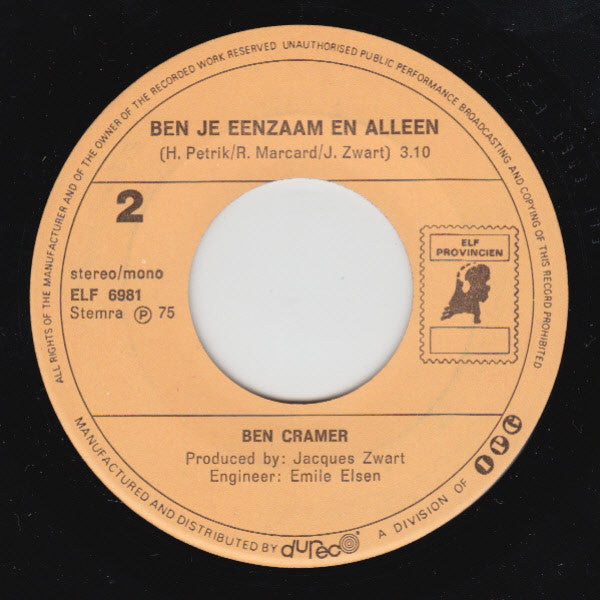 Ben Cramer : Barbara (7", Single)