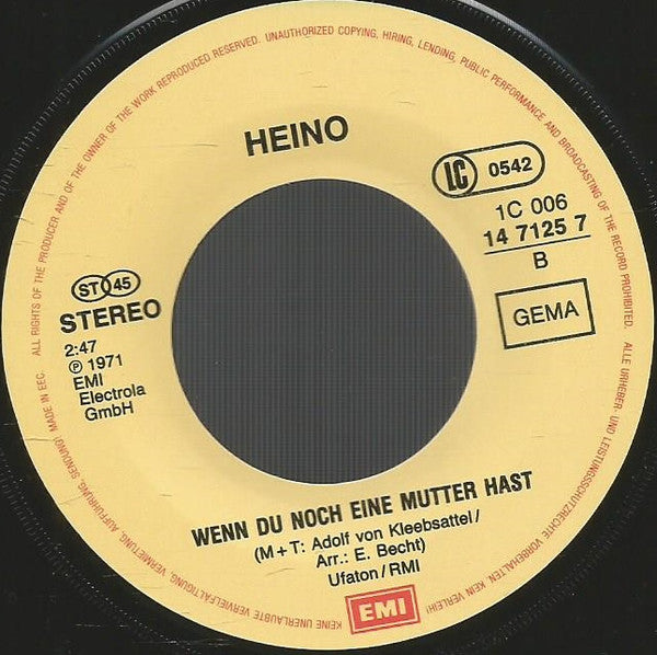 Heino : Barcelona (7", Single)