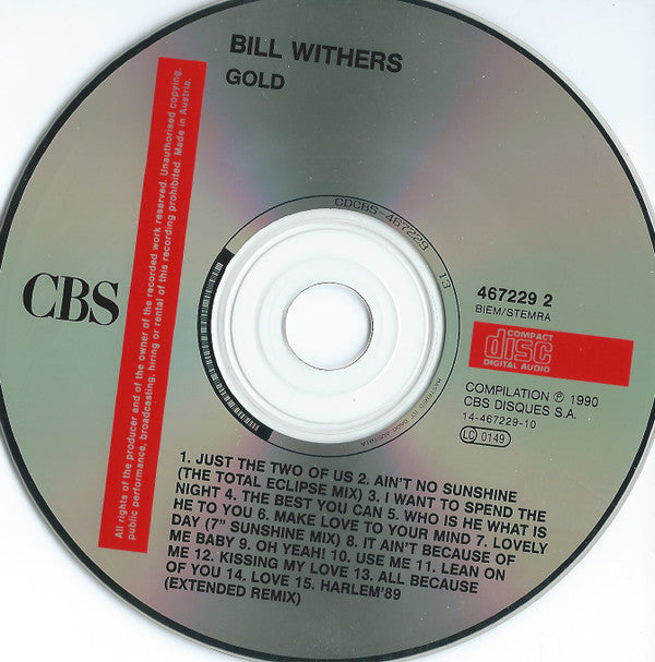 Bill Withers : Collection Gold (CD, Comp)