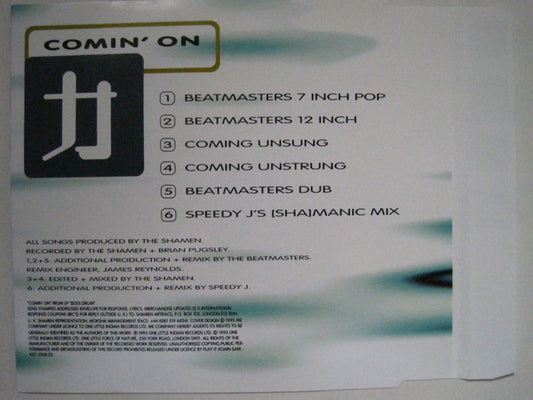 The Shamen : Comin' On (CD, Single)