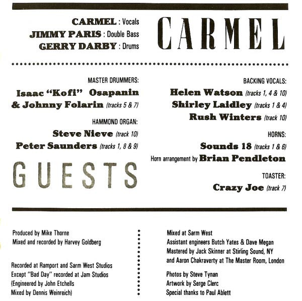 Carmel (2) : The Drum Is Everything (CD, Album, RE, PDO)