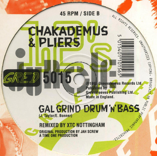 Chaka Demus & Pliers : Gal Wine Junglist Grind (12", Single)