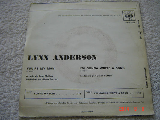 Lynn Anderson : You're My Man (7", Single)
