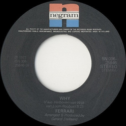 Ferrari (3) : Mary-Lou (7", Single)