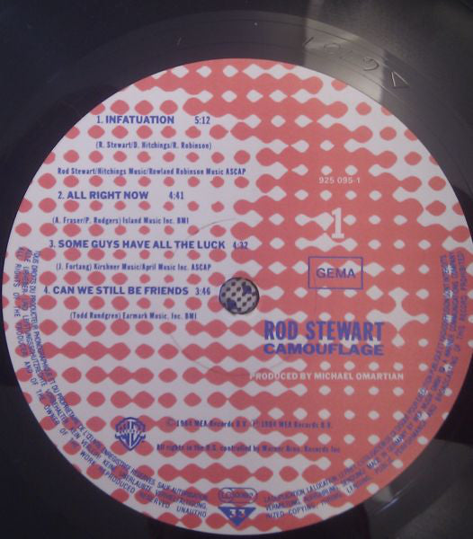 Rod Stewart : Camouflage (LP, Album)