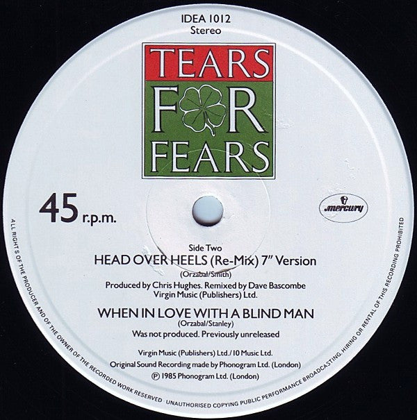 Tears For Fears : Broken / Head Over Heels / Broken (Preacher Mix) (12", Single)