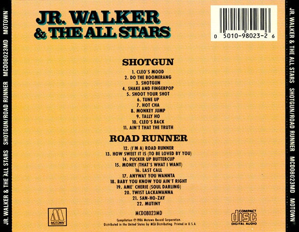 Junior Walker & The All Stars : Shotgun / Road Runner (CD, Album, Comp)