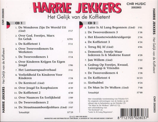 Harrie Jekkers : Het Gelijk Van De Koffietent (2xCD, Album)