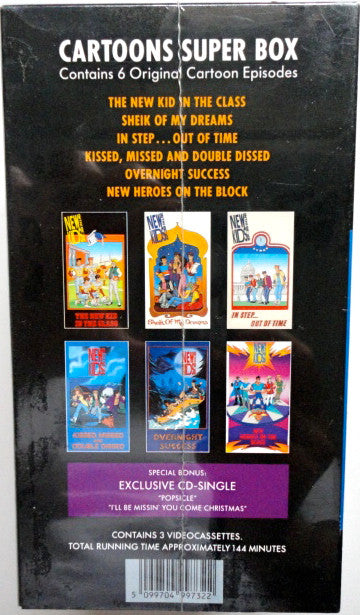 New Kids On The Block : Cartoons Super Box (3xVHS, PAL + CD, Single, Spe + Box, RE)