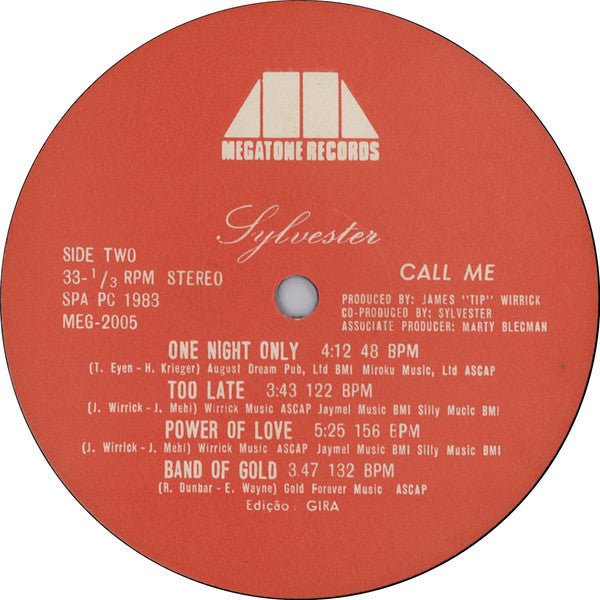 Sylvester : Call Me (LP, Album)