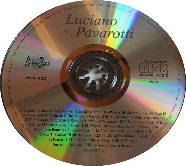 Luciano Pavarotti : Luciano Pavarotti (CD)
