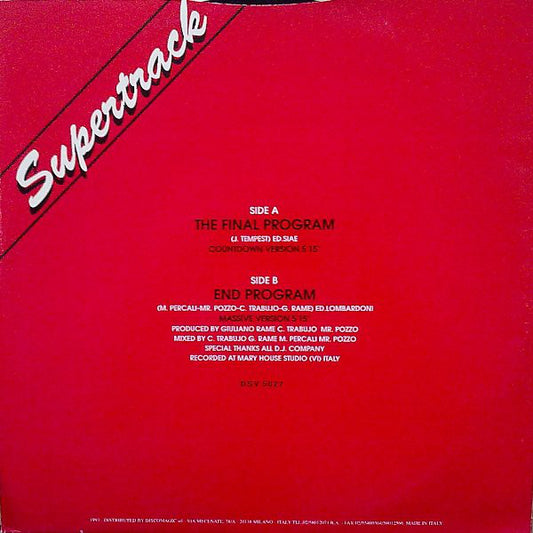 Supertrack & DJ Company (2) : The Final Program (12")