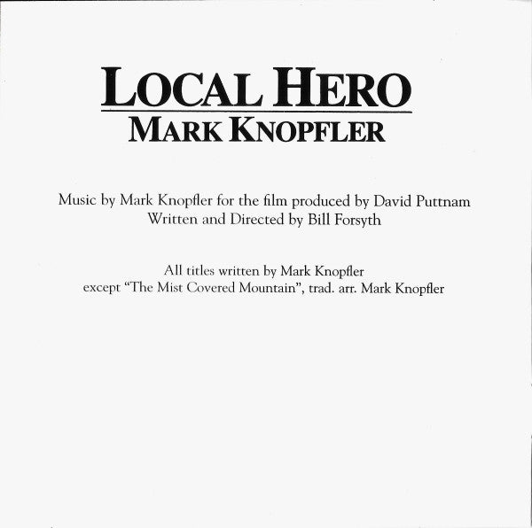 Mark Knopfler : Local Hero (HDCD, Album, RE, RM)