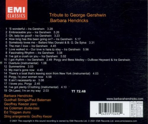 Barbara Hendricks : Tribute To George Gershwin - It's Wonderful (CD, Album)