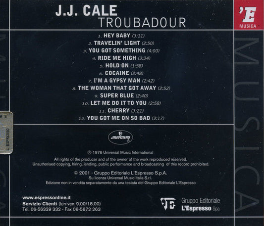 J.J. Cale : Troubadour (CD, Album, RE)