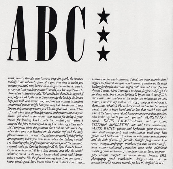 ABC : The Lexicon Of Love (CD, Album)