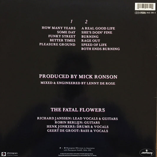The Fatal Flowers : Pleasure Ground (LP, Album)