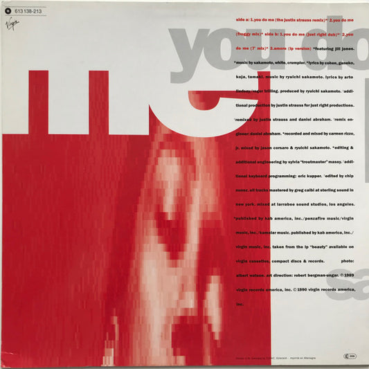 Ryuichi Sakamoto Featuring Jill Jones : You Do Me (12", Single)
