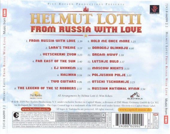 Helmut Lotti : From Russia With Love (CD, Album, Copy Prot.)
