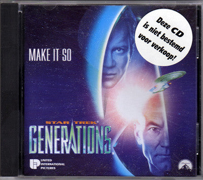 Ian Levine, Tim Eames and Iain Simpson : Make It So - Star Trek Generations (CD, Single, Promo)