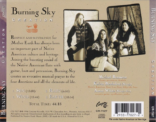 Burning Sky : Creation (CD, Album)