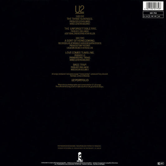 U2 : The Unforgettable Fire (12", Maxi)