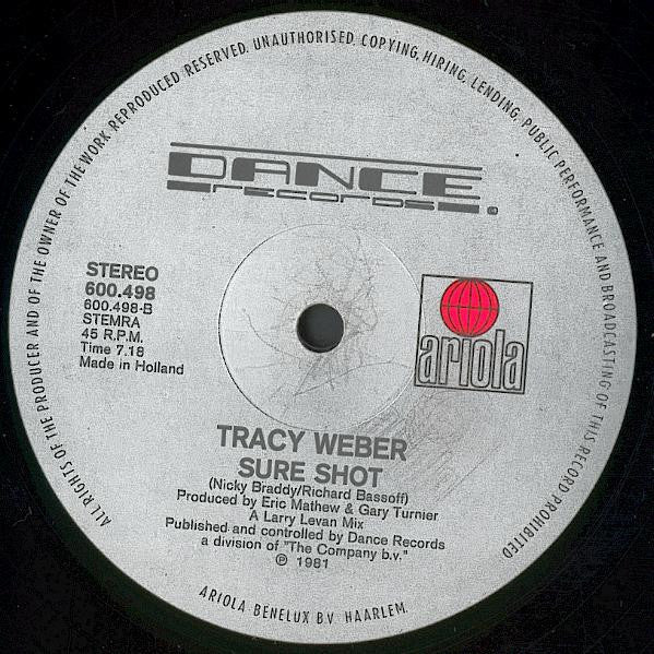 Tracy Weber : Sure Shot (12")