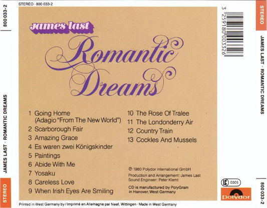 James Last : Romantic Dreams (CD, Album, RE)