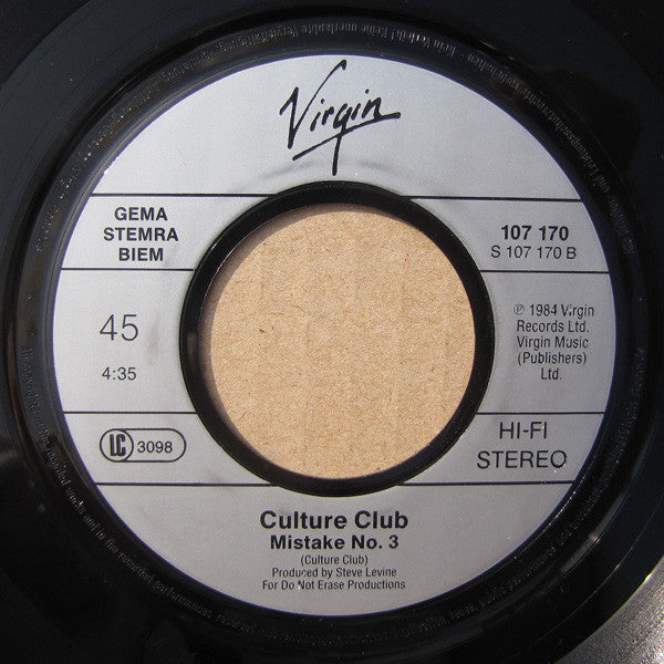 Culture Club : Love Is Love (7", Single)