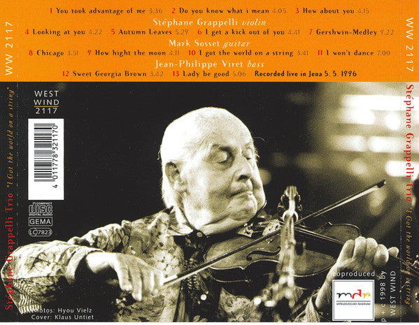 Stéphane Grappelli Trio : I Got The World On A String (CD, Album)