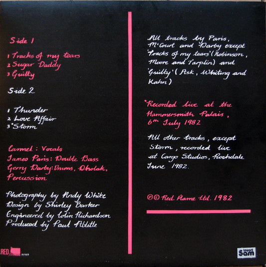 Carmel (2) : Carmel (12", MiniAlbum)