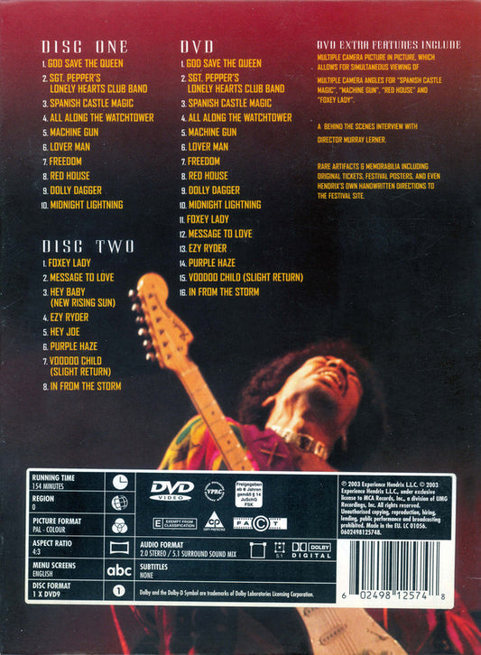 Jimi Hendrix : Blue Wild Angel: Jimi Hendrix Live At The Isle Of Wight (2xCD + DVD-V, Copy Prot., Multichannel, PAL)